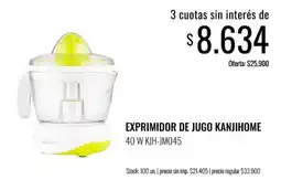 Supermercados Tadicor Kanjihome exprimidor de jugo oferta