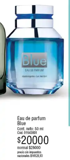 Millanel Cosmética Blue eau de parfum oferta