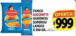 Supermercados Becerra Lucchetti fideos guiseros soperos largos oferta