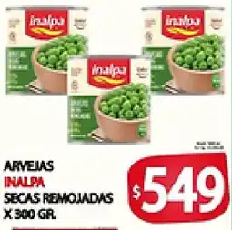 Supermercados Becerra Inalpa arvejas secas remojadas oferta
