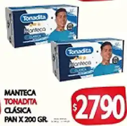 Supermercados Becerra Tomadita manteca clásica pan oferta