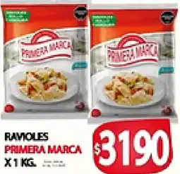 Supermercados Becerra Primera marca ravioles oferta