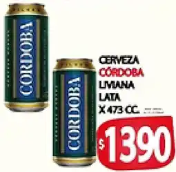 Supermercados Becerra Cerveza cordoba liviana oferta
