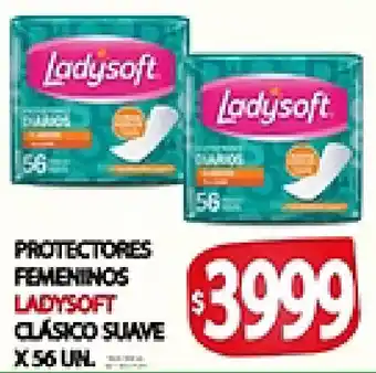 Supermercados Becerra Ladysoft protectores femeninos clásico suave oferta