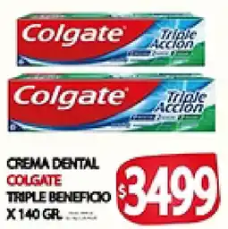 Supermercados Becerra Colgate crema dental triple beneficio oferta