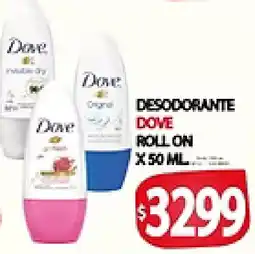 Supermercados Becerra Dove desodorante roll on oferta