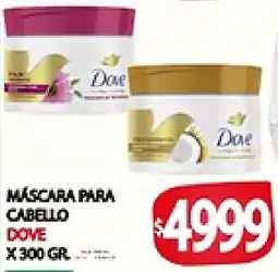 Supermercados Becerra Dove mascara para cabello oferta