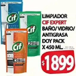 Supermercados Becerra Cif limpiador expert baño/vidrio/antigrasa oferta