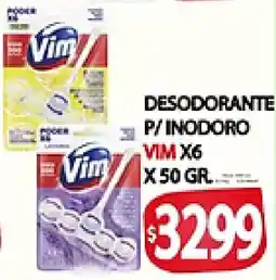 Supermercados Becerra Vim desodorante p/ inodoro oferta