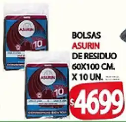 Supermercados Becerra Asurin bolsas de residuo oferta