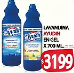 Supermercados Becerra Ayudin lavandina en gel oferta