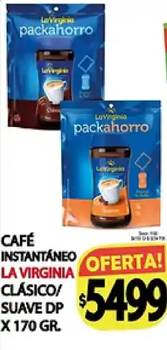 Supermercados Becerra La virginia café instantáneo clásico/suave dp oferta