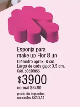 Millanel Cosmética Esponja para make up flor oferta