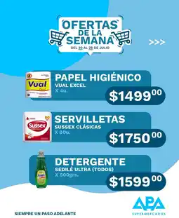 APA Supermercados Vual papel higiénico oferta