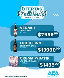 APA Supermercados Punt e mes vermut oferta