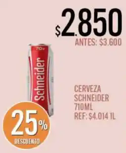 Supermercados Todo Schneider cerveza oferta