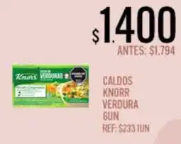 Supermercados Todo Knorr caldos verdura oferta