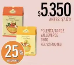 Supermercados Todo Valleverde polenta/arroz oferta