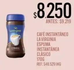 Supermercados Todo La virginia café instantáneo espuma instantánea clásico oferta