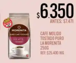 Supermercados Todo La morenita cafe molido tostado puro oferta