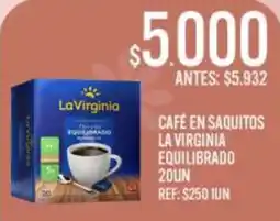 Supermercados Todo La virginia café en saquitos equilibrado oferta
