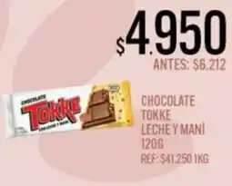 Supermercados Todo Tokke chocolate leche y maní oferta