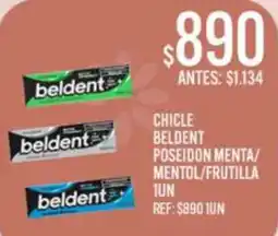 Supermercados Todo Beldent chicle poseidon menta/mentol/frutilla oferta