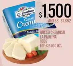 Supermercados Todo La paulina queso cremoso oferta