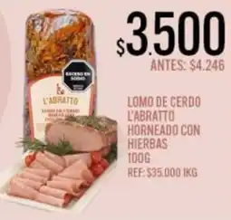 Supermercados Todo L'abratto lomo de cerdo horneado con hierbas oferta