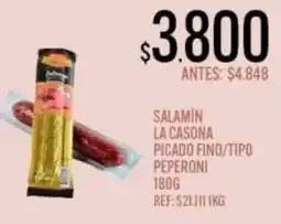 Supermercados Todo La casona salamín picado fino tipo peperoni oferta