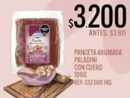 Supermercados Todo Paladini panceta ahumada con cuero oferta