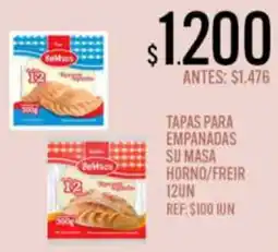 Supermercados Todo Bemasa tapas para empanadas su masa horno/freir oferta
