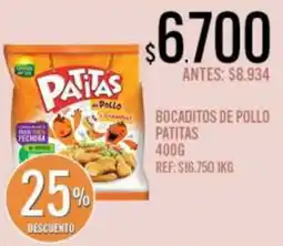 Supermercados Todo Patitas bocaditos de pollo oferta