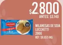 Supermercados Todo Lucchetti milanesas de soja oferta