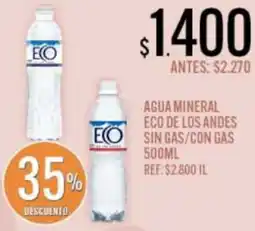 Supermercados Todo Eco agua mineral oferta