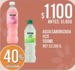 Supermercados Todo H2O agua saborizada oferta