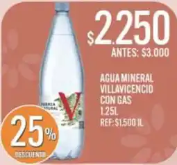 Supermercados Todo Villavicencio agua mineral con gas oferta