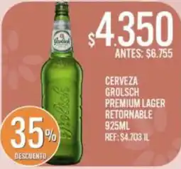Supermercados Todo Grolsch cerveza premium lager oferta