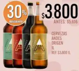 Supermercados Todo Andes cervezas origen oferta