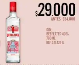 Supermercados Todo Beefeater gin oferta
