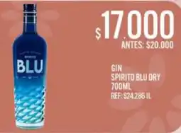 Supermercados Todo Spirito blu gin oferta
