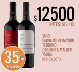 Supermercados Todo Fabre montmayour vino terruno cabernet/malbec oferta