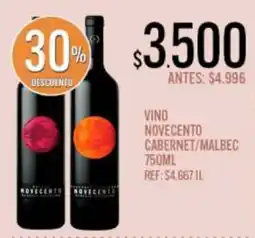 Supermercados Todo Novecento vino cabernet/malbec oferta