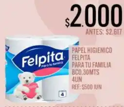 Supermercados Todo Felpita papel higienico oferta
