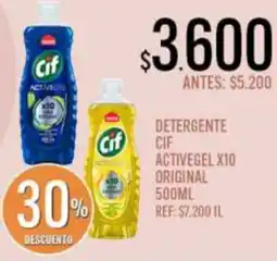 Supermercados Todo Cif detergente activegel x10 original oferta