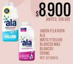 Supermercados Todo Ala jabón p/la ropa matic p/diluir blancos mas blancos oferta