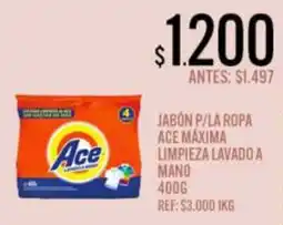 Supermercados Todo Ace jabón p/la ropa ace máxima limpieza lavado a mano oferta