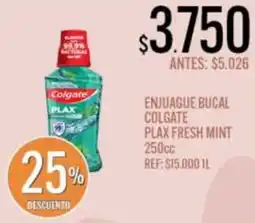 Supermercados Todo Colgate enjuague bucal plax fresh mint oferta