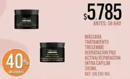 Supermercados Todo Tresseme mascara tratamiento hidratacion pro activa/repacion intra capilar oferta