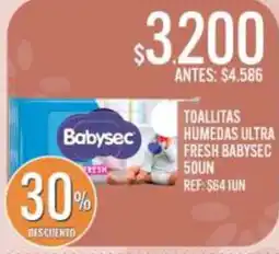 Supermercados Todo Babysec toallitas humedas ultra fresh oferta